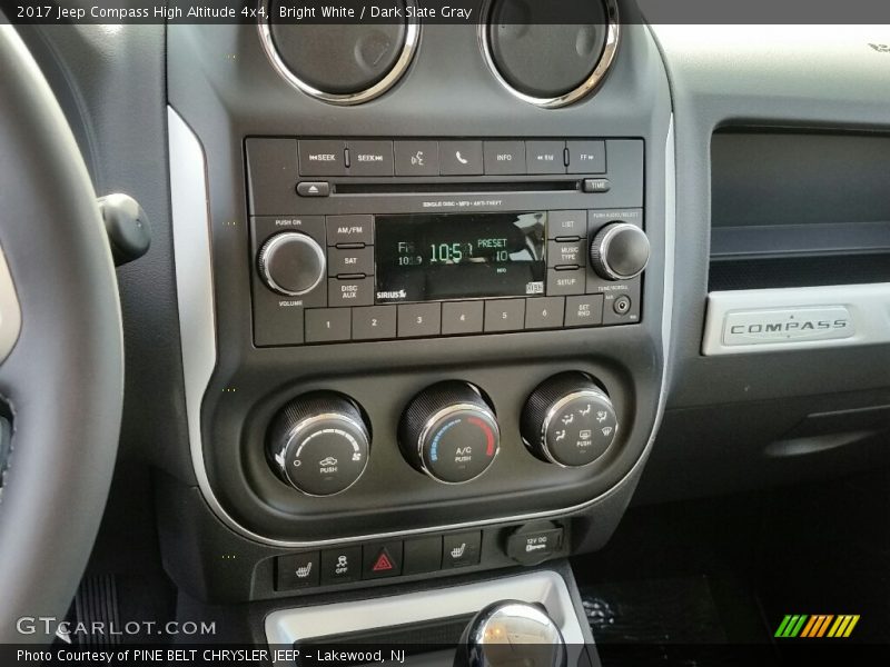 Bright White / Dark Slate Gray 2017 Jeep Compass High Altitude 4x4