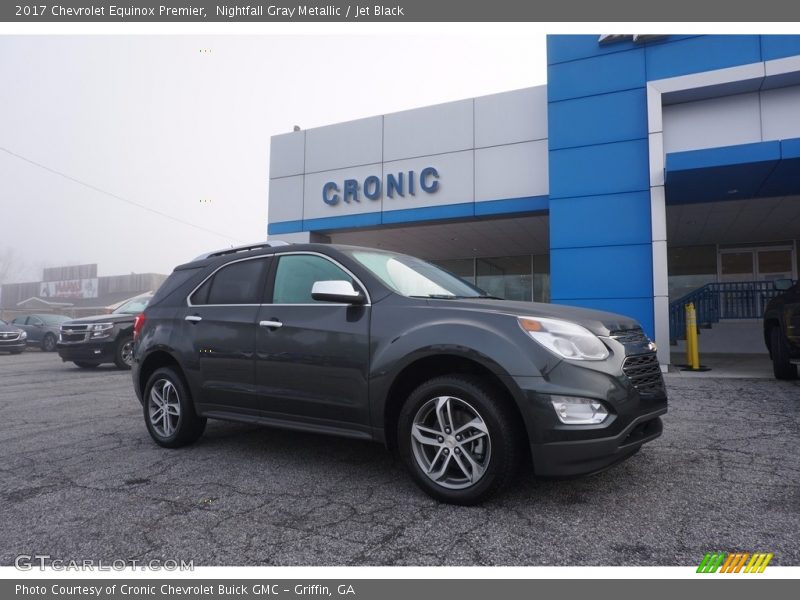 Nightfall Gray Metallic / Jet Black 2017 Chevrolet Equinox Premier