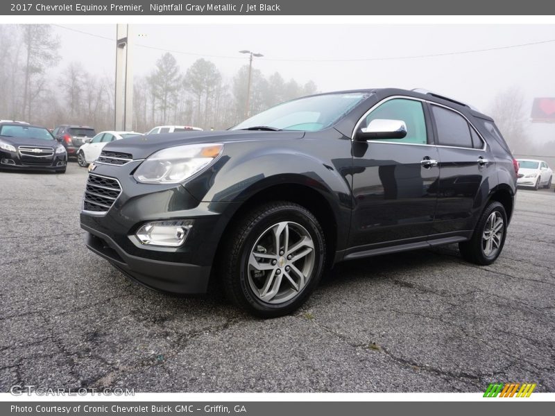 Nightfall Gray Metallic / Jet Black 2017 Chevrolet Equinox Premier