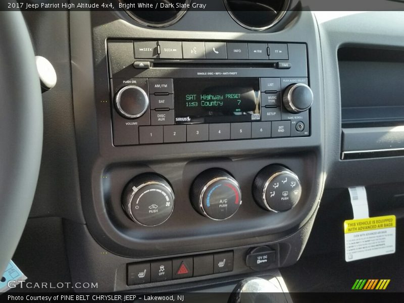 Bright White / Dark Slate Gray 2017 Jeep Patriot High Altitude 4x4