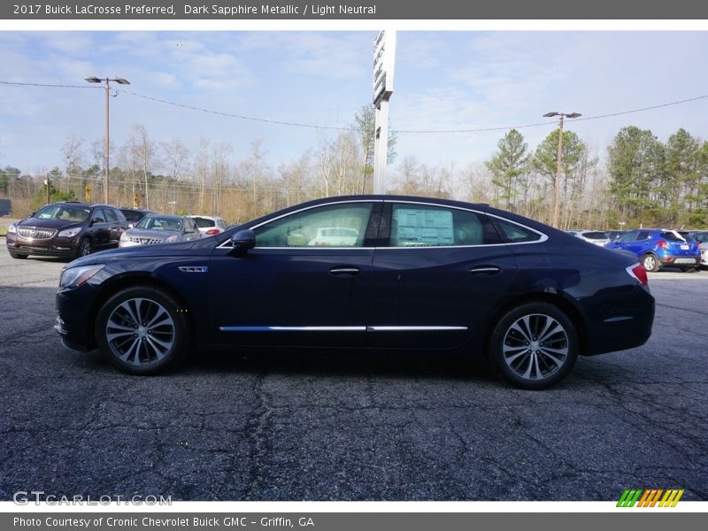 Dark Sapphire Metallic / Light Neutral 2017 Buick LaCrosse Preferred