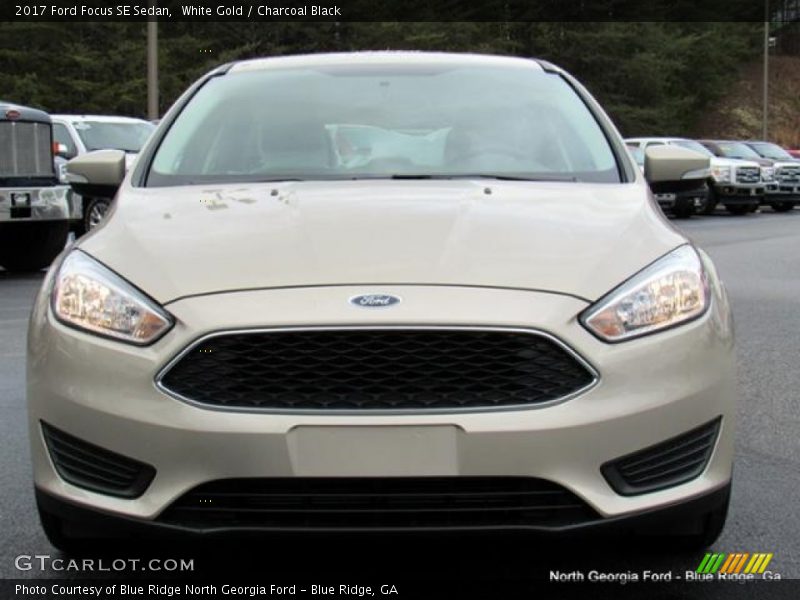 White Gold / Charcoal Black 2017 Ford Focus SE Sedan