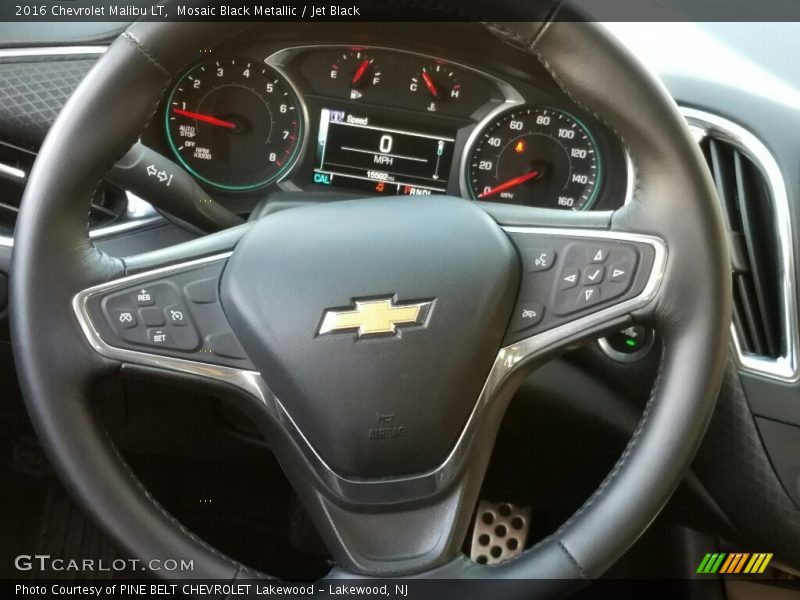 Mosaic Black Metallic / Jet Black 2016 Chevrolet Malibu LT
