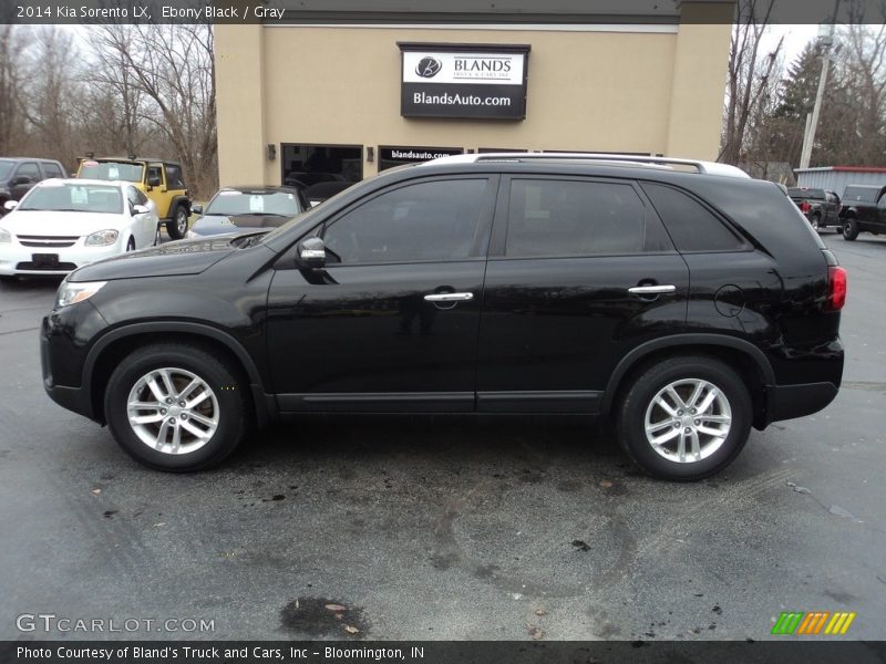 Ebony Black / Gray 2014 Kia Sorento LX