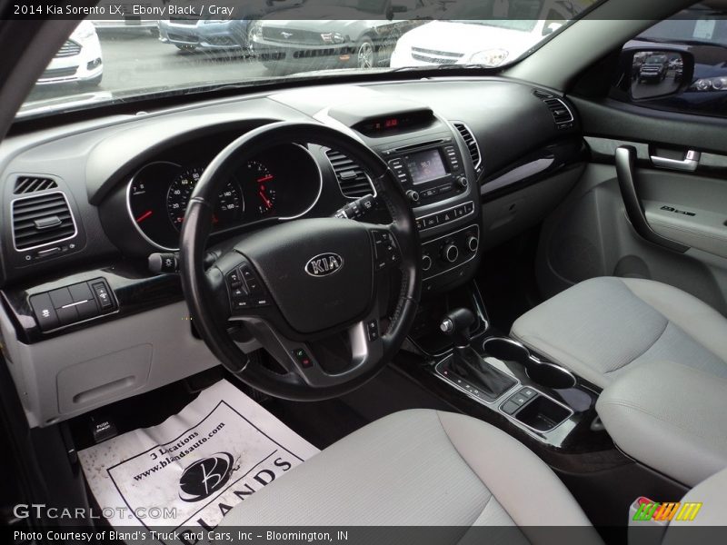 Ebony Black / Gray 2014 Kia Sorento LX