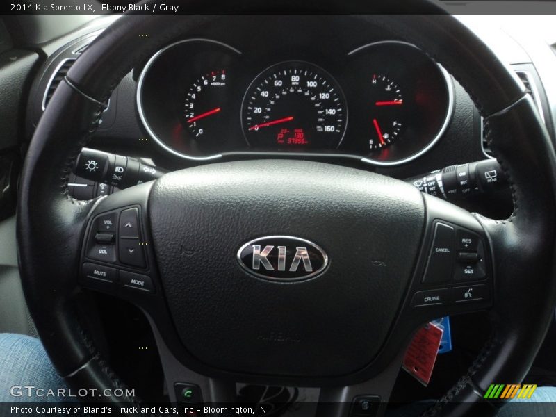 Ebony Black / Gray 2014 Kia Sorento LX