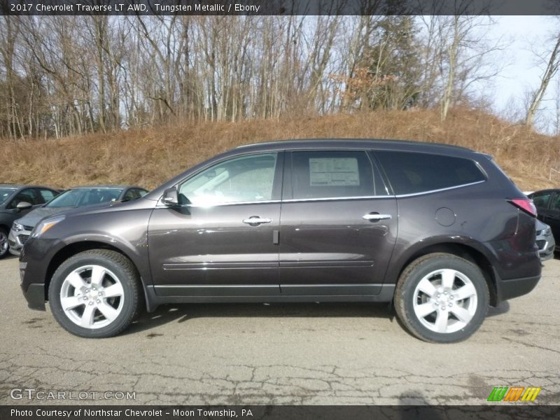 Tungsten Metallic / Ebony 2017 Chevrolet Traverse LT AWD