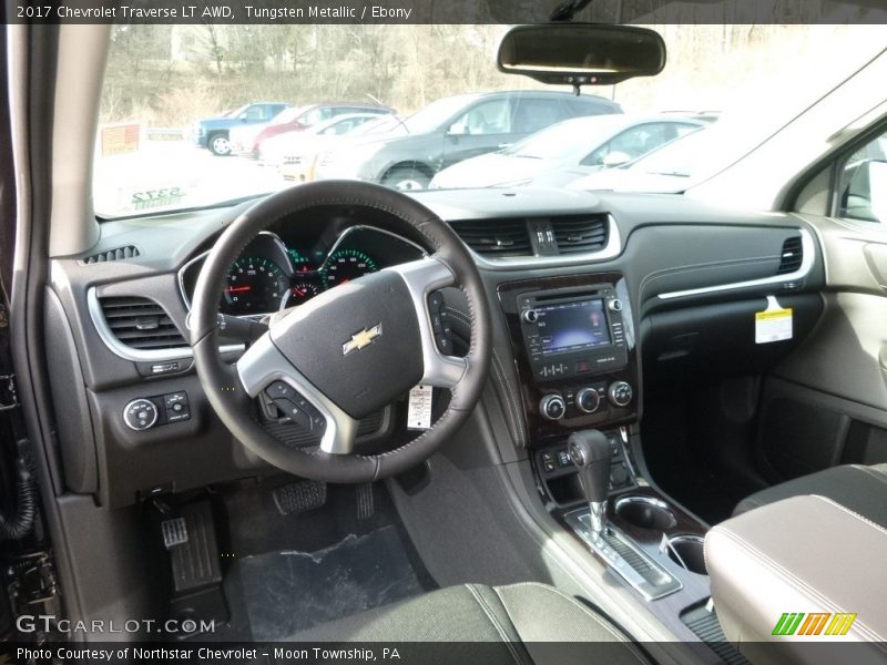 Tungsten Metallic / Ebony 2017 Chevrolet Traverse LT AWD