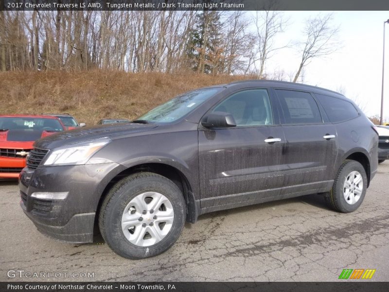 Tungsten Metallic / Dark Titanium/Light Titanium 2017 Chevrolet Traverse LS AWD