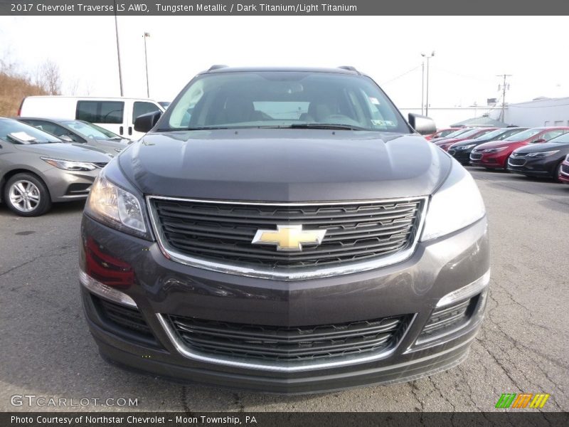 Tungsten Metallic / Dark Titanium/Light Titanium 2017 Chevrolet Traverse LS AWD