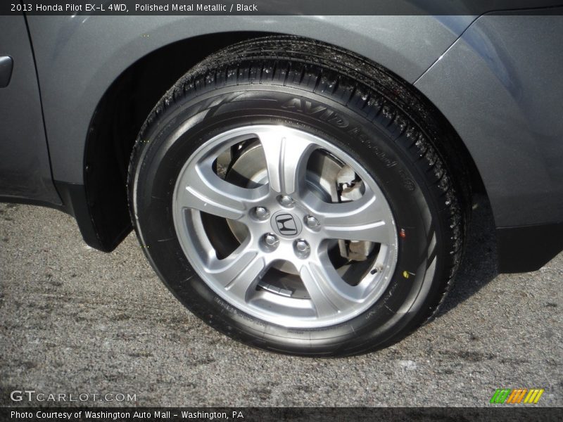 Polished Metal Metallic / Black 2013 Honda Pilot EX-L 4WD