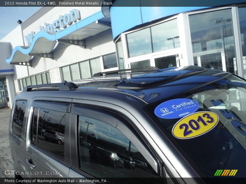 Polished Metal Metallic / Black 2013 Honda Pilot EX-L 4WD