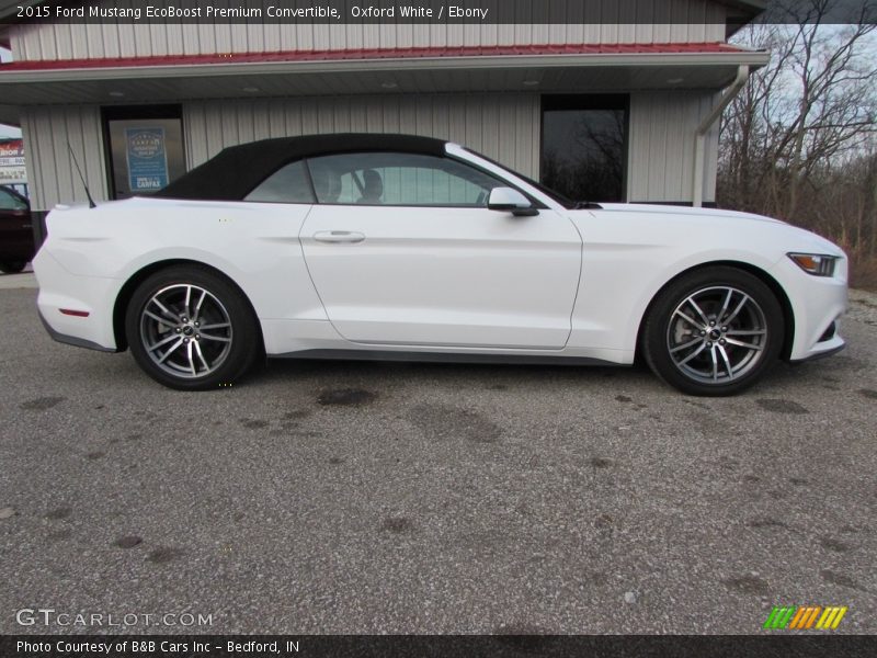 Oxford White / Ebony 2015 Ford Mustang EcoBoost Premium Convertible