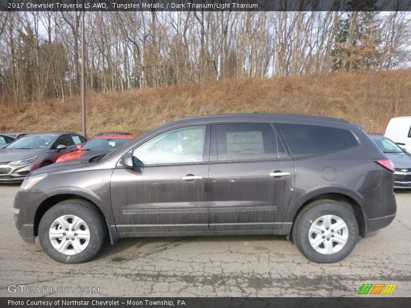 Tungsten Metallic / Dark Titanium/Light Titanium 2017 Chevrolet Traverse LS AWD