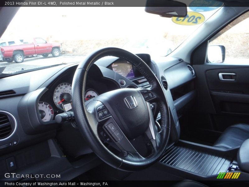 Polished Metal Metallic / Black 2013 Honda Pilot EX-L 4WD
