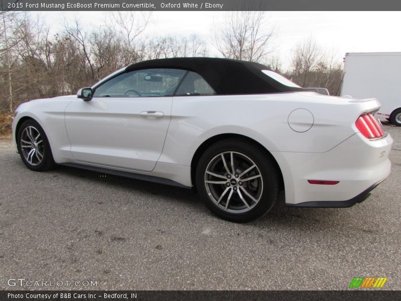 Oxford White / Ebony 2015 Ford Mustang EcoBoost Premium Convertible