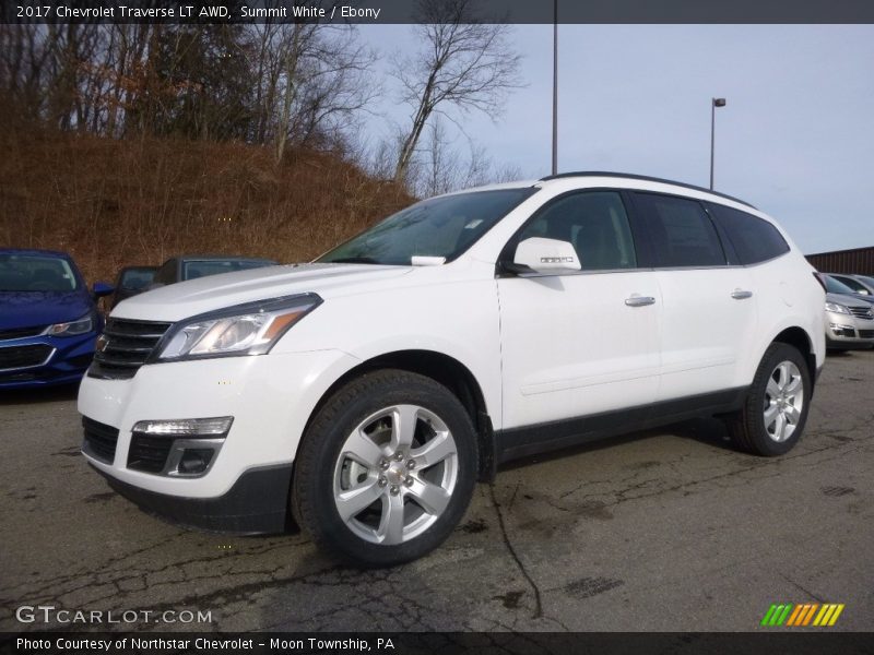Summit White / Ebony 2017 Chevrolet Traverse LT AWD