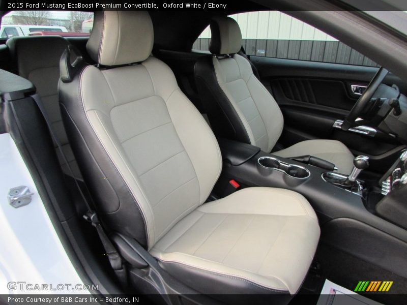 Oxford White / Ebony 2015 Ford Mustang EcoBoost Premium Convertible