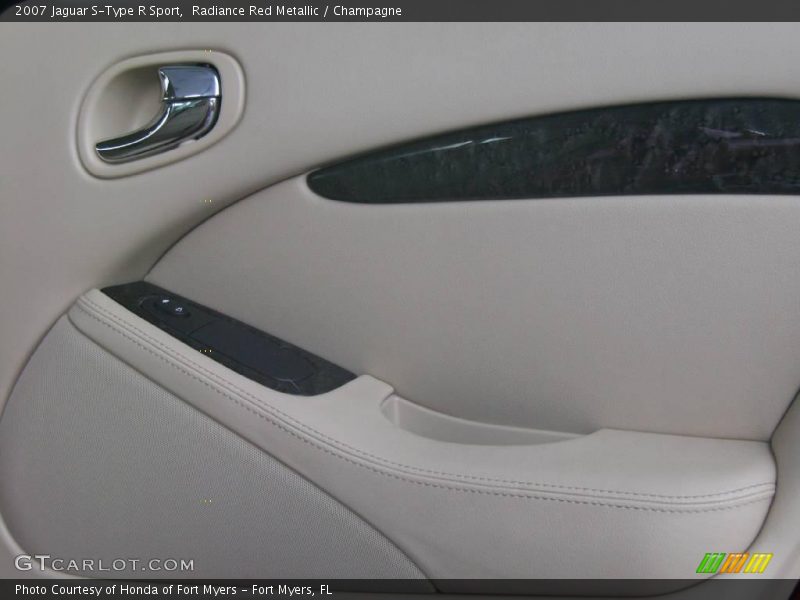 Radiance Red Metallic / Champagne 2007 Jaguar S-Type R Sport