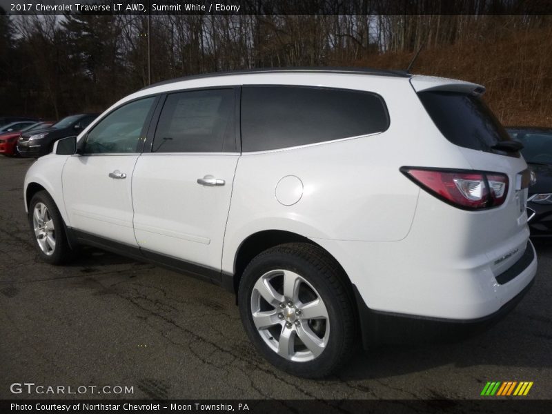 Summit White / Ebony 2017 Chevrolet Traverse LT AWD