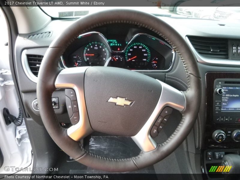 Summit White / Ebony 2017 Chevrolet Traverse LT AWD