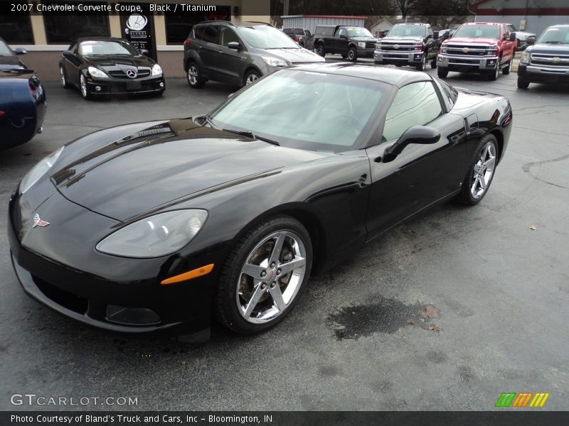 Black / Titanium 2007 Chevrolet Corvette Coupe