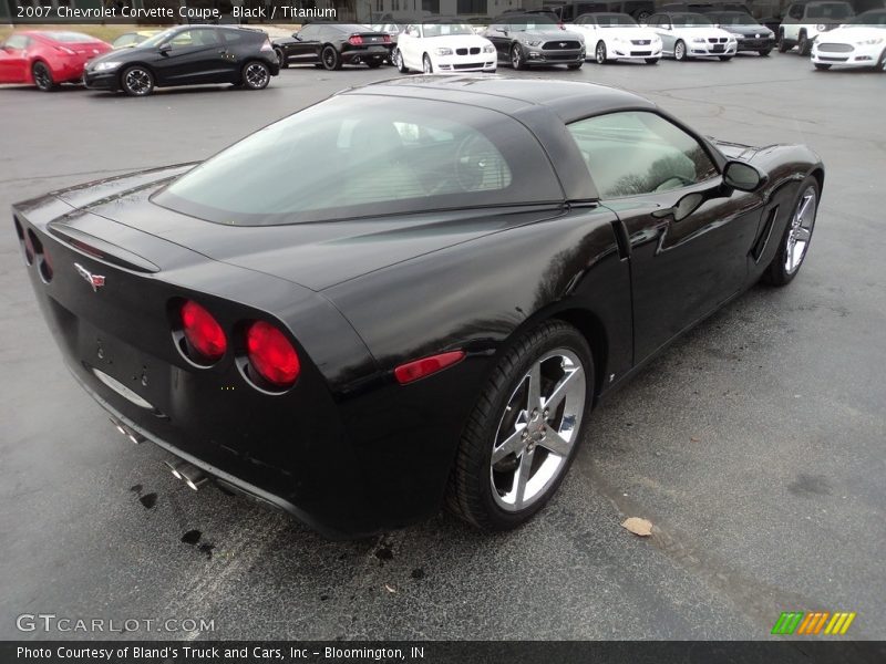 Black / Titanium 2007 Chevrolet Corvette Coupe