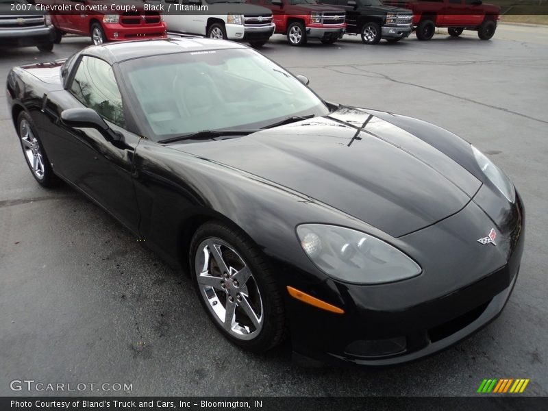 Black / Titanium 2007 Chevrolet Corvette Coupe