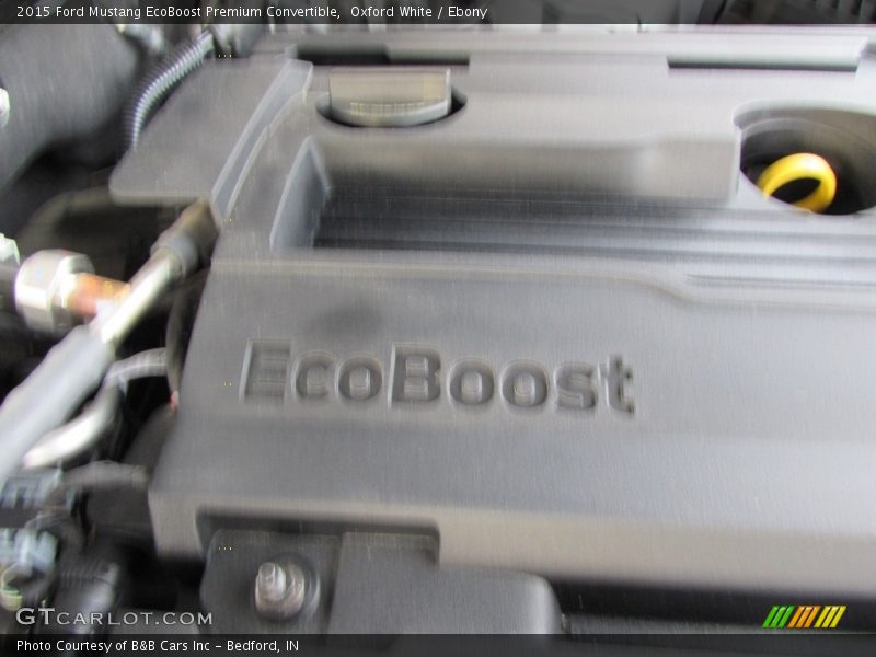 Oxford White / Ebony 2015 Ford Mustang EcoBoost Premium Convertible