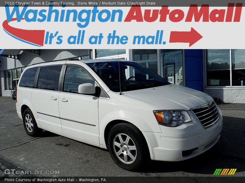 Stone White / Medium Slate Gray/Light Shale 2010 Chrysler Town & Country Touring