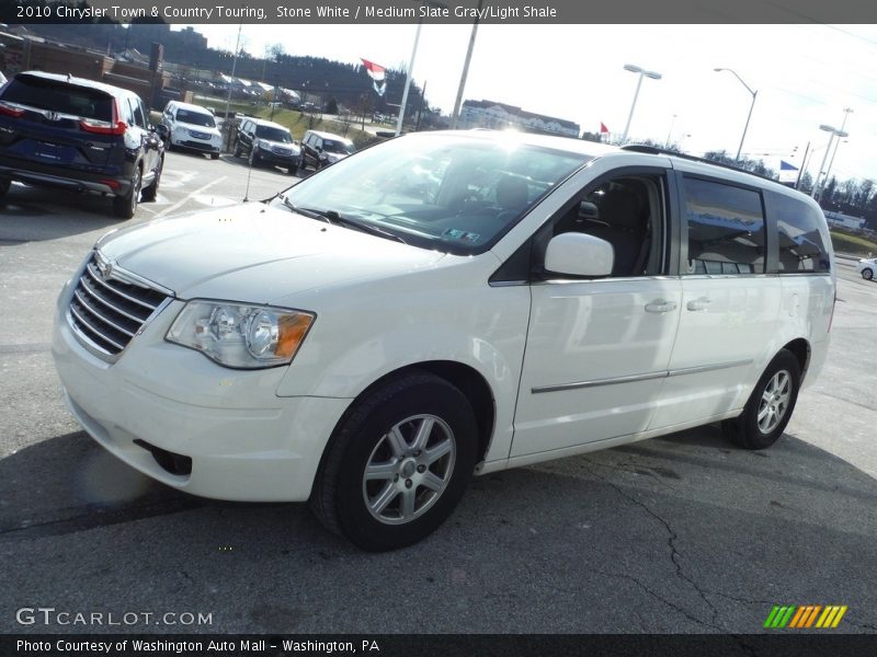 Stone White / Medium Slate Gray/Light Shale 2010 Chrysler Town & Country Touring