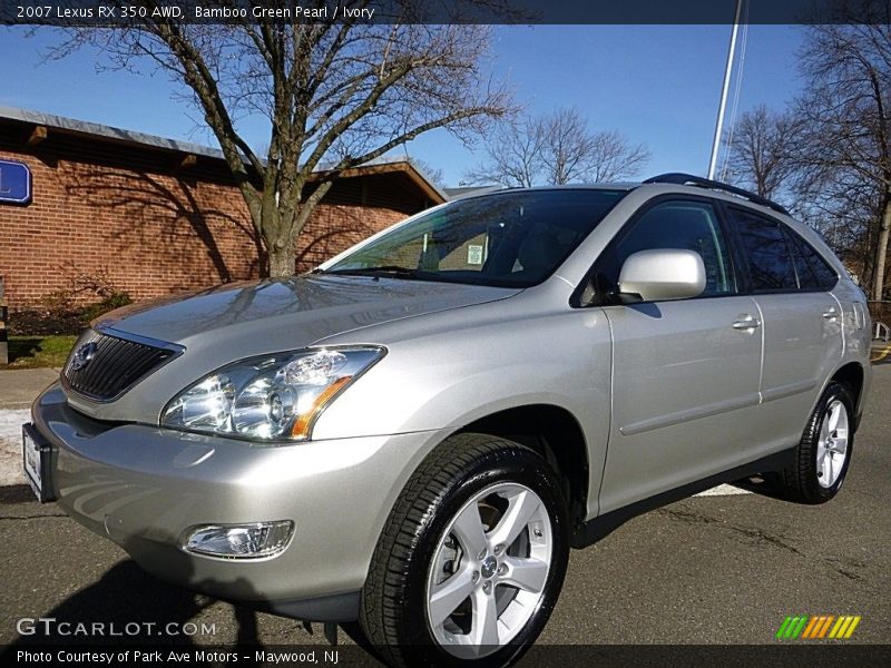 Bamboo Green Pearl / Ivory 2007 Lexus RX 350 AWD