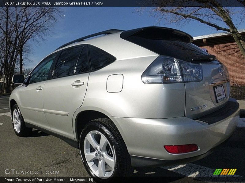 Bamboo Green Pearl / Ivory 2007 Lexus RX 350 AWD