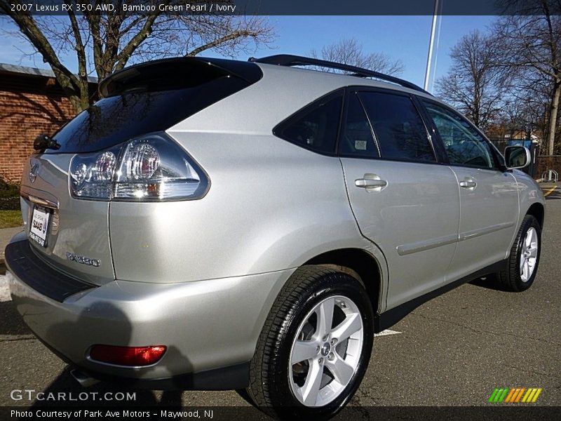 Bamboo Green Pearl / Ivory 2007 Lexus RX 350 AWD