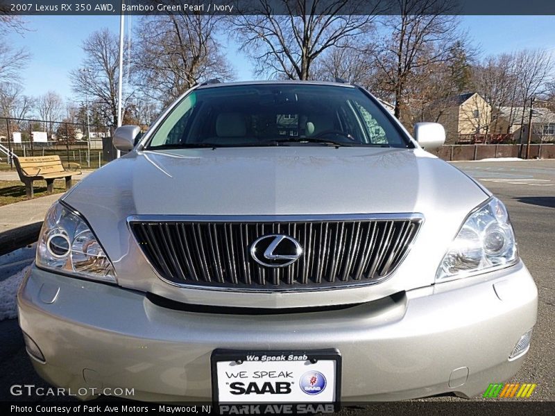 Bamboo Green Pearl / Ivory 2007 Lexus RX 350 AWD