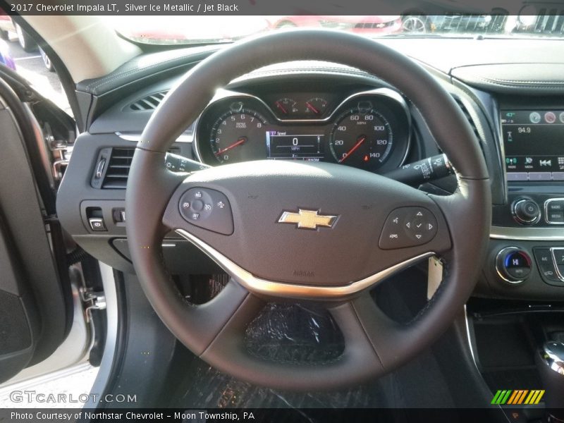 Silver Ice Metallic / Jet Black 2017 Chevrolet Impala LT