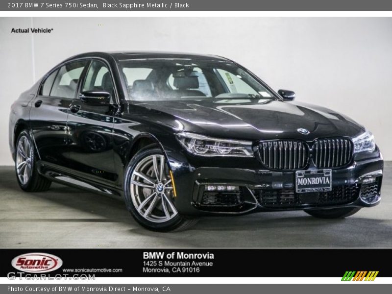 Black Sapphire Metallic / Black 2017 BMW 7 Series 750i Sedan