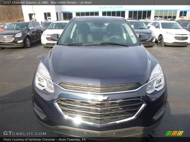 Blue Velvet Metallic / Jet Black 2017 Chevrolet Equinox LS AWD