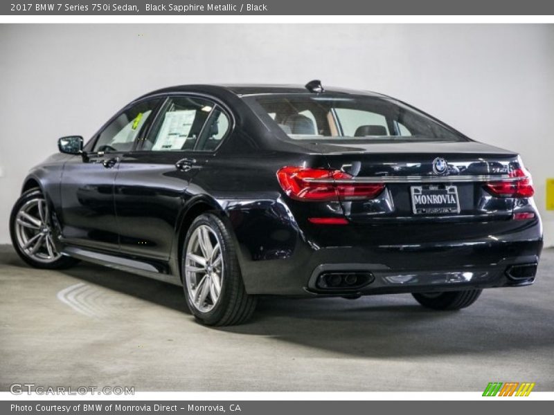 Black Sapphire Metallic / Black 2017 BMW 7 Series 750i Sedan
