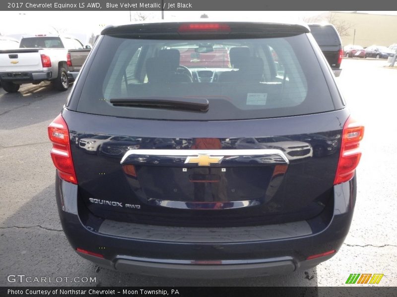 Blue Velvet Metallic / Jet Black 2017 Chevrolet Equinox LS AWD