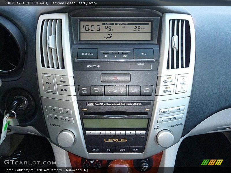 Bamboo Green Pearl / Ivory 2007 Lexus RX 350 AWD