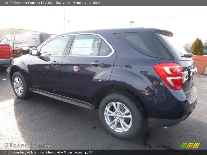 Blue Velvet Metallic / Jet Black 2017 Chevrolet Equinox LS AWD