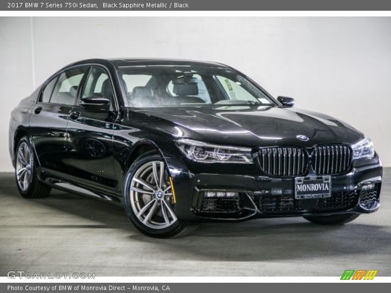 Black Sapphire Metallic / Black 2017 BMW 7 Series 750i Sedan