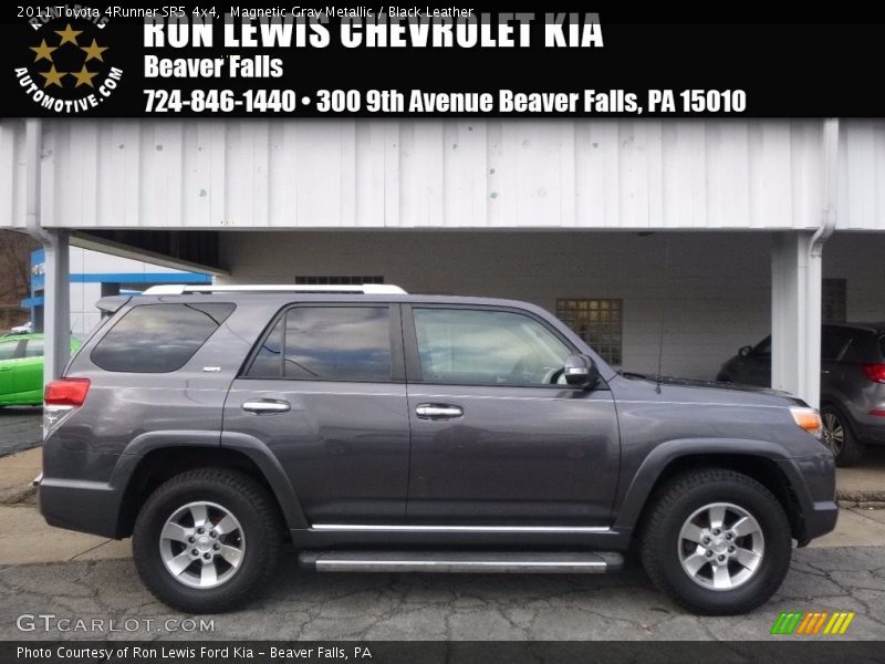 Magnetic Gray Metallic / Black Leather 2011 Toyota 4Runner SR5 4x4