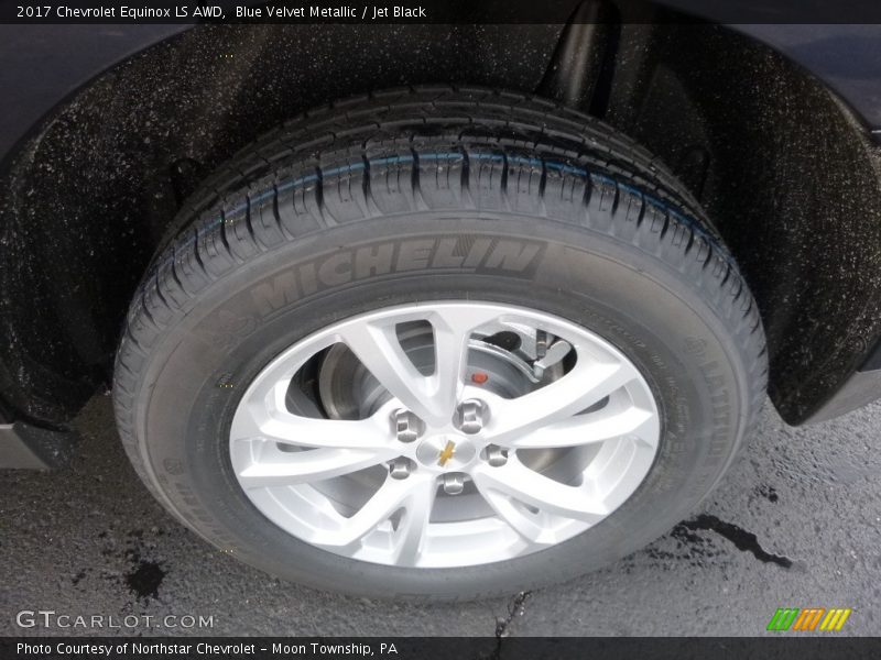 Blue Velvet Metallic / Jet Black 2017 Chevrolet Equinox LS AWD