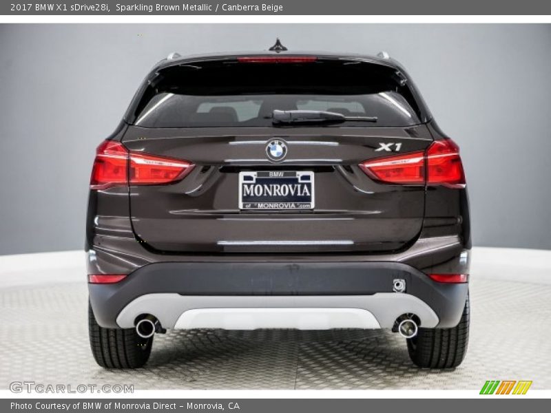 Sparkling Brown Metallic / Canberra Beige 2017 BMW X1 sDrive28i