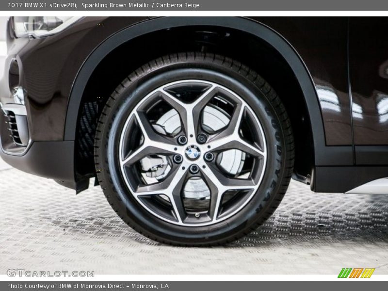 Sparkling Brown Metallic / Canberra Beige 2017 BMW X1 sDrive28i