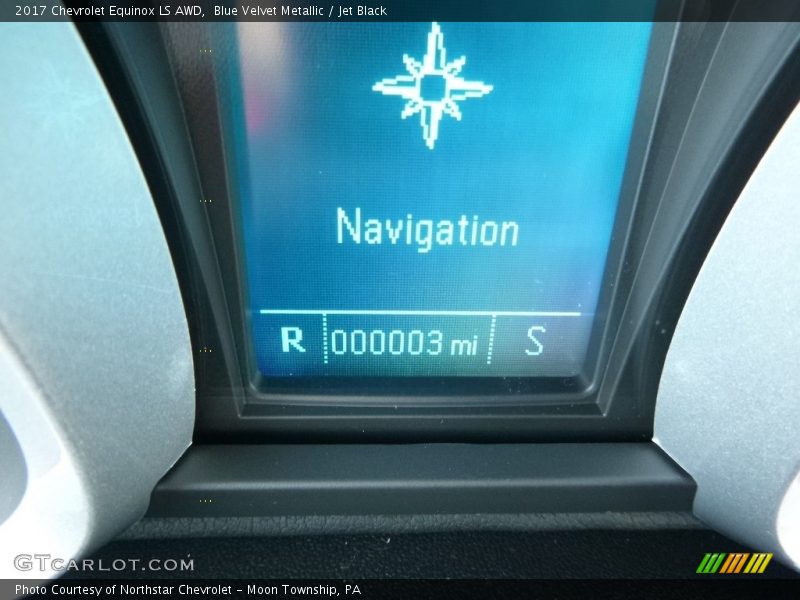 Blue Velvet Metallic / Jet Black 2017 Chevrolet Equinox LS AWD