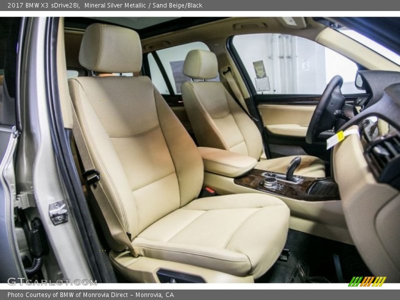 Mineral Silver Metallic / Sand Beige/Black 2017 BMW X3 sDrive28i