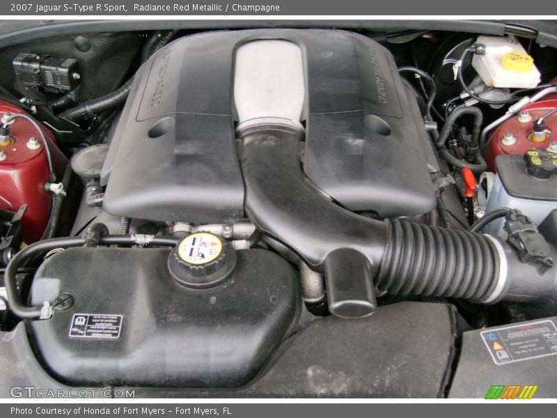 Radiance Red Metallic / Champagne 2007 Jaguar S-Type R Sport